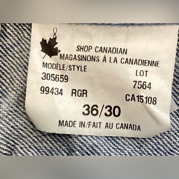 Classic Dad, Kirkland Mens Vintage Jeans. Made In Canada, 100%  Cotton.  36/30 - Picture 8 of 12